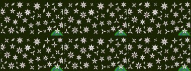 Arkaplan dokusu, duvar kağıdı, gri ve nötr renklerde çiçek teması. Kabile sanatı boho baskısı, klasik çiçek arkaplanı. Soyut etnik raster çizim kalıbı.