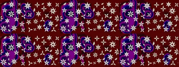 Renkli Bahar Teması eskiz kalıbı. Düz Çiçek Elementleri Tasarımı. Çiçek deseni. Raster çizimi. Güzel kumaş deseni..