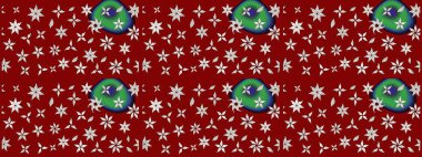 Raster deseni. Çiçek kolajı. Çiçek arkaplan. Çiçek kompozisyonu. Küçük çiçekte güzel bir desen var. - kırmızı ve nötr çiçekler. Doğa.