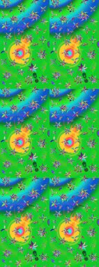 Modaya uygun kumaş deseni. Raster illüstrasyonu. Küçük çiçekteki sevimli çiçek deseni. Tony 'nin kumaş desenini çiz.