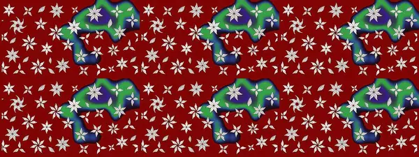 Süslü kumaş deseni. Çiçekli çiçek deseni, suluboya. Raster deseni.