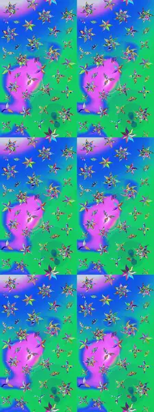 Düz Çiçek Elementleri Tasarımı. Taslak desenli, modaya uygun kumaş deseni. Raster illüstrasyonu. Renkli Bahar Teması eskiz kalıbı. Şirin çiçek elementleri..