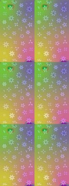 Güzel kumaş deseni. Raster suluboya çiçek deseni, narin çiçekler, nötr ve yeşil çiçekler, tebrik kartı şablonu.