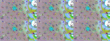 Soyut etnik raster çizim kalıbı. Arkaplan dokusu, duvar kağıdı, çiçek teması, tarafsız ve gri renkler. Kabile sanatı boho baskısı, klasik çiçek arkaplanı.