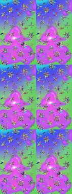 Tekstil veya kitap kapakları, imalat, duvar kağıtları, baskı, hediye paketi ve yapıştırma kitabı için çiçek eskizi geçmişi. Küçük çaplı çiçeklerdeki basit şirin desenler. Raster illüstrasyonu.