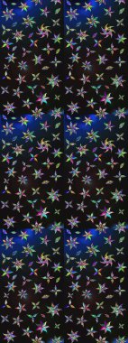 Küçük gri ve mavi çiçeklerle oldukça eski bir besin torbası deseni. Tekstil, kumaş, kapaklar, duvar kağıtları, baskı, paket, koleksiyon defteri, örgü, dekupaj için çiçek arkaplanı..