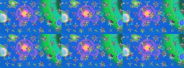 Küçük çiçekte güzel bir desen. Motley illüstrasyonu. Küçük renkli çiçekler. Çiçekli bahar çiçekleri. Moda baskıları için zarif bir şablon.