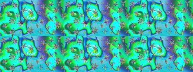 Kızılderili desenli desenli desenli şal deseni. Etnik Mandala süsü. Raster Henna dövme stili. Tekstil, tebrik kartı, boyama kitabı, telefon kılıfı baskısı için kullanılabilir.