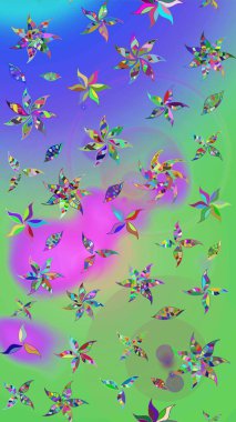 Küçük çiçekteki sevimli çiçek deseni. Raster illüstrasyonu. Tony 'nin kumaş kalıbını çiz. Modaya uygun kumaş deseni.