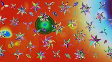 Güzel karalamalı çiçek desenli çizim. Güzel kumaş deseni. Küçük çiçekteki sevimli çiçek deseni. Raster illüstrasyonu.