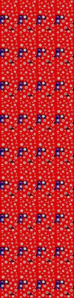 Kırmızı ve nötr renklerde çiçekler. Renkli Bahar Teması eskiz kalıbı. Düz Çiçek Elementleri Tasarımı. Sevimli çiçek raster deseni.