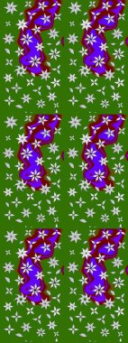 Yeşil ve nötr renklerde yaz çiçekleri. Raster illüstrasyonu. Raster çiçek desenli ve çiçekli..