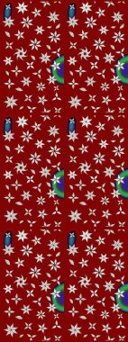 Nazik, sevimli çiçek arkaplanı. Kırmızı ve nötr renklerde çiçekler. Raster çiçek desenli ve çiçekli..