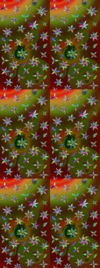 Küçük çiçekte güzel bir çiçek deseni var. Çiçekli çiçek deseni, suluboya. Raster deseni.