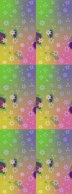 Simple cute pattern in small-scale flowers. Raster illustration. Floral sketch background for textile or book covers, manufacturing, wallpapers, print, gift wrap and scrapbooking.