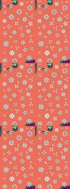 Modern gelişim turuncu ve nötr raster arka plan duvar kâğıdı çizgileri, desenli desenli desenli çiçekler, çiçekli süsler. Çiçekli el çizimi çizimi deseni.