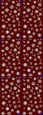 Raster stili kumaş deseni. Çiçekler suluboya çizim deseni.