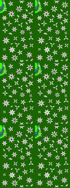 Çiçek desenli eskiz. Yeşil ve nötr renklerde çiçekler. Tişört baskısı için çiçek boyama rasteriName.