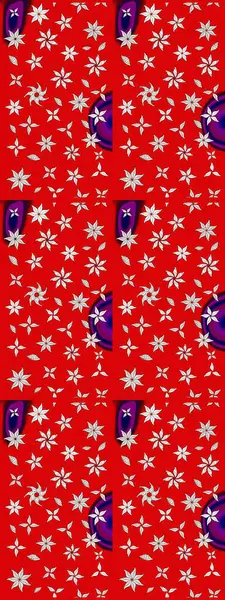 Tekrar eden çiçek arkaplanı, zarif kırmızı ve nötr çiçek duvar kağıdı. Kırmızı ve nötr renkler üzerine çiçek desenli çizimler, el yapımı papatyalar, papatyalar..