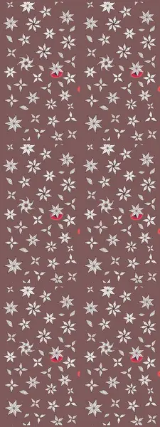 Çiçek desenli eskiz. Düz Çiçek Elementleri Tasarım Raster illüstrasyonu. Renkli Bahar Teması eskiz kalıbı. Kahverengi ve nötr renkte çiçekler.