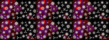 Modaya uygun kumaş deseni. Raster illüstrasyonu. Küçük çiçekteki sevimli çiçek deseni. Tony 'nin kumaş desenini çiz.