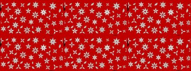 Düz Çiçek Elementleri Tasarımı. Çiçek deseni. Renkli Bahar Teması eskiz kalıbı. Raster illüstrasyonu. Chichi kumaş deseni çiz.