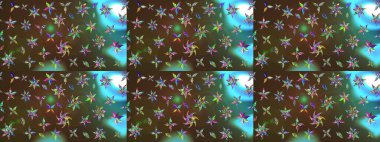 Raster illüstrasyonu. Anti-stres için soyut örnek sayfası. Kahverengi ve yeşil renklerde.