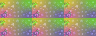 Moda baskıları için zarif bir şablon. Motley illüstrasyonu. Küçük çiçekte güzel bir desen. Çiçekli bahar çiçekleri. Küçük renkli çiçekler. Çizim.