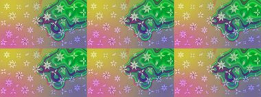 Millefleur 'lar. Tekstil, kumaş, kapaklar, duvar kağıtları, baskı, naylon, koleksiyon defteri, örgü, dekupaj için güzel bir eskiz. Küçük yeşil ve nötr çiçeklerle oldukça eski bir besin torbası deseni.