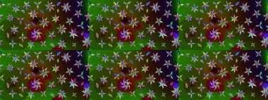 Çizim çiçek deseni duvar kağıdı, web sitesi arka planı, ambalaj kağıdı, davetiye, broşür, afiş veya web sitesi için kullanılabilir. Parlak elementlerin. El çizimi Raster illüstrasyonu.