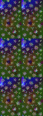 Moda arka planında parlak buketler. Raster illüstrasyonu. Eski usul küçük çiçekli şirin bir eskiz deseni. Kumaş, duvar kâğıdı ve kağıda yazdırmak için gelişen arkaplan.