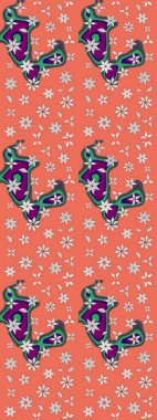 Sabıka fotoğraflarında, bebek kıyafetlerinde, duvar kâğıtlarında, paket kutularında falan kullanılabilir. Zarif, parlak ve eskiz turuncu ve nötr çiçek deseni tasarımı.