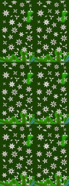 Çiçekli çiçek deseni, suluboya. Düz Çiçek Elementleri Tasarım Raster illüstrasyonu. Yeşil ve nötr renkte çiçekler. Renkli Bahar Teması çizim kalıbı.