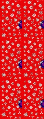 Çiçek izi. Suluboya çizim kalıbı. Suluboya tarzında kırmızı ve nötr renkte çiçekler.