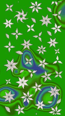 Raster deseni. Çiçekli çiçek deseni, suluboya. Süslü kumaş deseni.