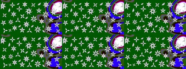 Çiçekli bahar çiçekleri. Küçük renkli çiçekler. Küçük çiçekte güzel bir desen. Moda baskıları için zarif bir şablon. Motley illüstrasyonu.