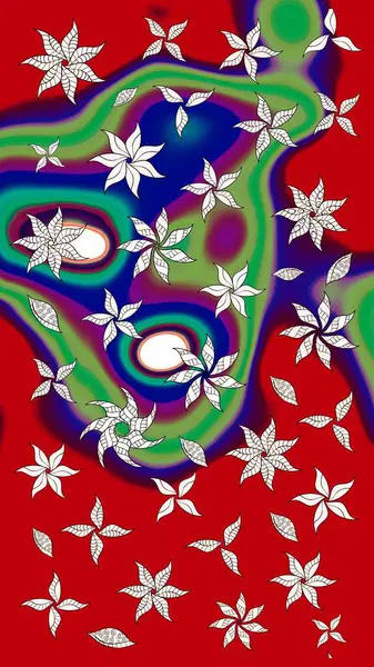 Modaya uygun kumaş deseni. Tony 'nin kumaş kalıbını çiz. Küçük çiçekteki sevimli çiçek deseni. Raster illüstrasyonu.