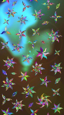 Şatafatlı bahar bahçesi dokusu. Raster illüstrasyonu. Flower eskiz arka planı. Çiçek deseni.