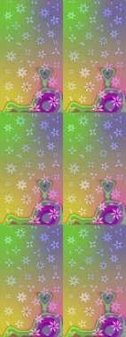 Tarafsız ve yeşil renklerde çiçekler. Nazikçe, güzel çiçek arkaplanı. Raster çiçek desenli ve çiçekli..