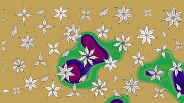 Çiçekleri, deniz kabukları, mandalaları ve suluboya efektleriyle donanma geçmişi. Eskiz modeli etnik tasarım. Yatak çarşafları, ceket, paket tasarımı, kumaş ve moda kavramları için tekstil baskısı.