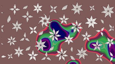 Tony 'nin kumaş kalıbını çiz. Modaya uygun kumaş deseni. Küçük çiçekteki sevimli çiçek deseni. Raster illüstrasyonu.