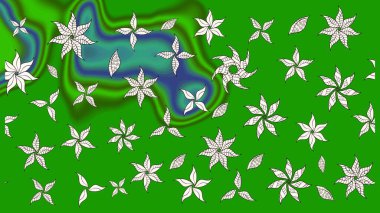 Küçük çiçekte güzel bir desen. Motley illüstrasyonu. Moda baskıları için zarif bir şablon. Küçük renkli çiçekler. Çiçekli bahar çiçekleri.