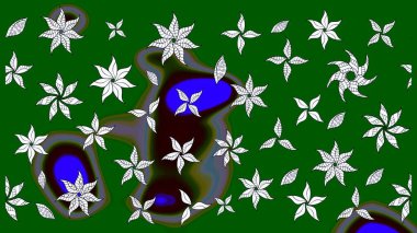 Yeşil ve nötr renklerde çiçekler. Elle boyanmış suluboya resim çizimi çiçekler ve bitkiler.