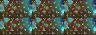 Küçük çiçekteki sevimli çiçek deseni. Tony 'nin kumaş kalıbını çiz. Modaya uygun kumaş deseni. Raster illüstrasyonu.