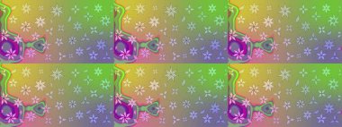 Tarafsız ve yeşil renklerde çiçekler. Nazikçe, güzel çiçek arkaplanı. Raster çiçek desenli ve çiçekli..