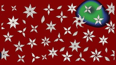 Kırmızı ve nötr renklerde manzaralı çiçek deseni. Üst manzara, yumuşak stil. Sevgililer günü ve tebrik kartı konsepti için şık bir davetiye. Çiçek kompozisyonu, el boyası, hassas şablon..