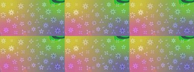 El çizimi. Çiçekli, yapraklı, çiçek desenli eskiz. Raster illüstrasyonu.