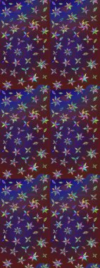 Karalama çiçeği. Düz Çiçek Elementleri Tasarımı. Raster illüstrasyonu. Güzel kumaş deseni. Renkli Bahar Teması eskiz kalıbı. Zentangle soyut çiçekleri.