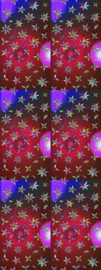 Yatak çarşafları, ceket, paket tasarımı, kumaş ve moda kavramları için tekstil baskısı. Eskiz modeli etnik tasarım. Çiçekleri, deniz kabukları, mandalaları ve suluboya efektleri olan deniz altyapısı.