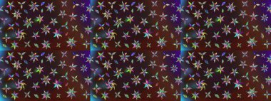 Simple cute pattern in small-scale flowers. Raster illustration. Floral sketch background for textile or book covers, manufacturing, wallpapers, print, gift wrap and scrapbooking.